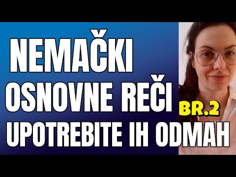 UČITE NEMAČKI U MALIM DOZAMA BR.2 | OSNOVNE REČI NA NEMAČKOM SA PRIMERIMA | POČETNI NEMAČKI