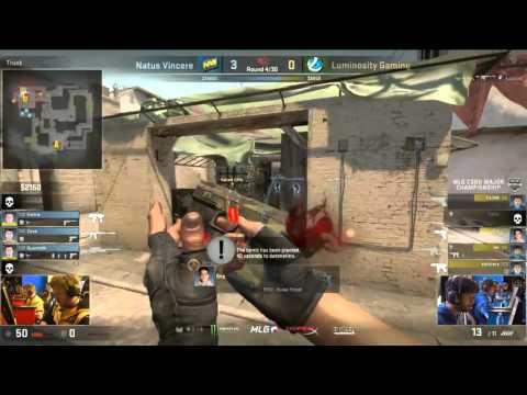 flamie saves Anti ECO - Natus Vincere vs Luminosity MLG CS:GO Major Championship: Columbus Final