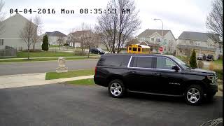 U46 Transportation - School Bus blows through stop sign - 2016-04-04 - 8:30am