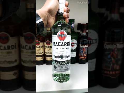 🦇Bacardi Carta Blanca Superior White Rum🦇 | 🇵🇷From Puerto Rico🇵🇷 | AlcoPub #viral #shorts #short