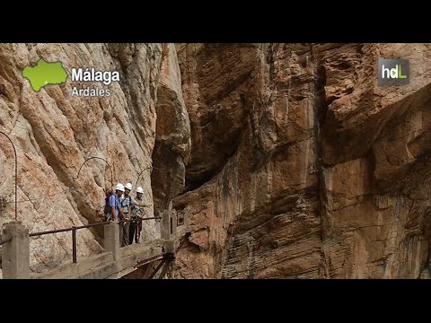 Drones para la rehabilitacin del Caminito del Rey, uno de los ms peligrosos del mundo