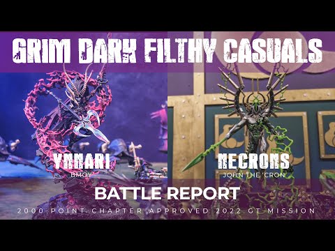 GDFC Warhammer 40k Ynnari vs Necrons Battle Report | 2,000 Point Chapter Approved 2022 GT Mission