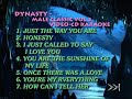 Dynasty Male Classic Volumes 1 2 Songlist