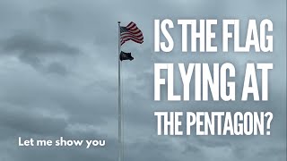 Is the US flag flying over the Pentagon today?