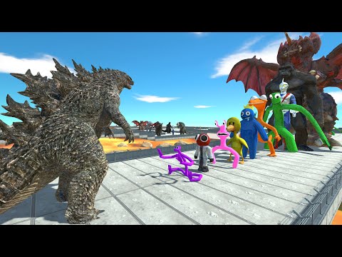 Godzilla vs Destoroyah LAVA DEATH RUN - Animal Revolt Battle Simulator