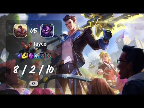 Jayce Top vs Kennen - KR GrandMaster Patch 13.12