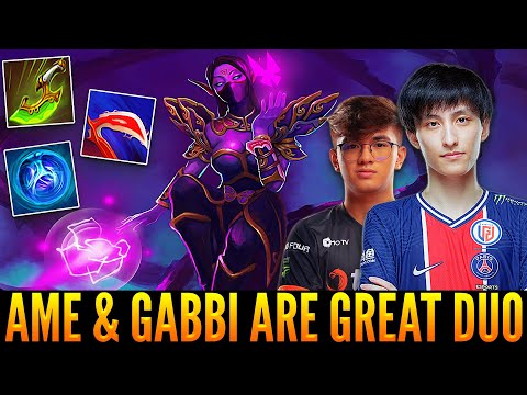 👉AME With Templar Assassin Easy Carry The Game Being Covered By GABBI With Queen Of Pain - Great Duo
