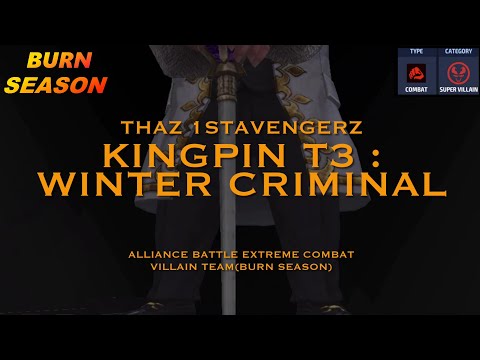 [New ABX] Kingpin T3 : Winter Criminal - Combat Villain team 9.8m+ (Burn Season)