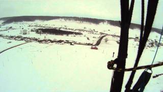 preview picture of video 'Winter paragliding. Russia Ural Omelkovo village.'