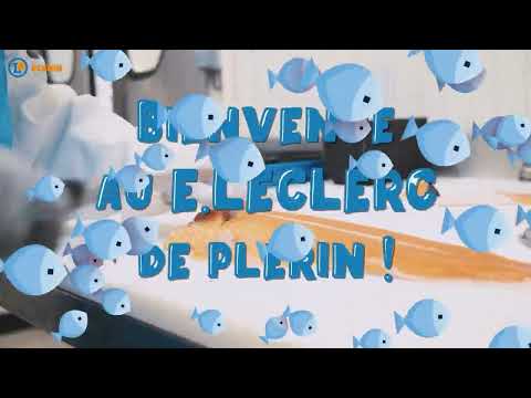 Le rayon poissonnerie du E. Leclerc Plérin