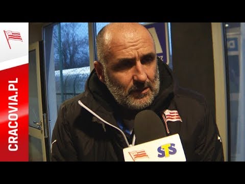 Trener Michał Probierz po sparingu z Zagłębiem Sosnowiec (17.01.18)