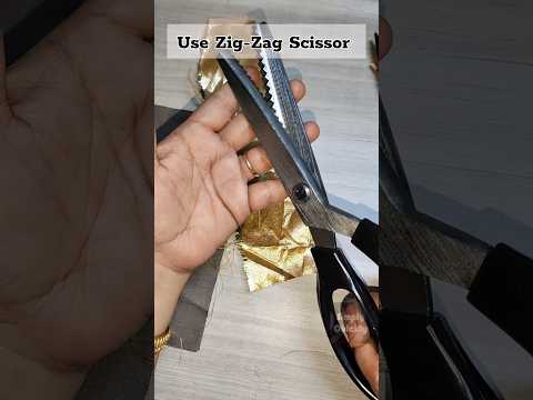 How To Do A Zig - Zag Seam Finish | Best Fabric Cutting Scissor #shorts