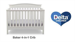 Delta Children's Baker 4-in-1 Crib Vignette