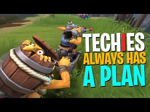 Techies Always Has A Plan - DotA 2 Funny Moments