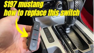 2010-14 S197 Mustang trunk release switch replacement
