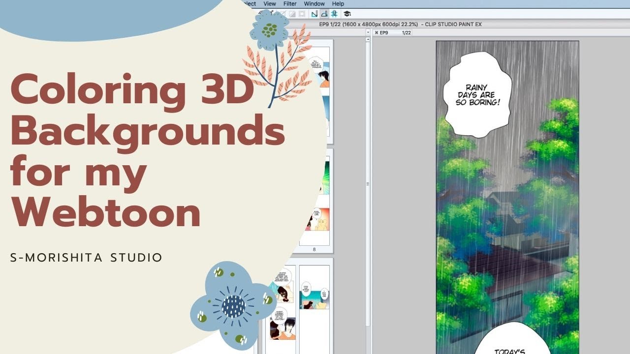 Webtoon Background Tutorial || Webtoon Artist Rambles
