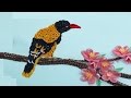 Paper Quilling : How to make Beautiful Yellow Bird