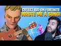 Cutest Kid On Fortnite Wrote Me A Song Part 3 Fortnite Battle Royale