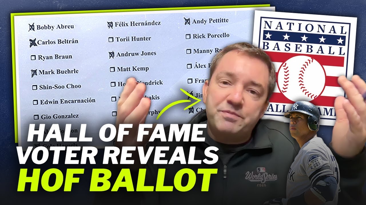 MLB analyst, Hall of Fame voter reveals 2026 ballot | STEROID USERS IN COOPERSTOWN?