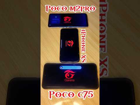 New poco C75 vs poco vs Vs IPHONE 10 FF TEST