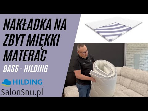 Nakładka na zbyt miękki materac - materac nawierzchniowy Bass Hilding