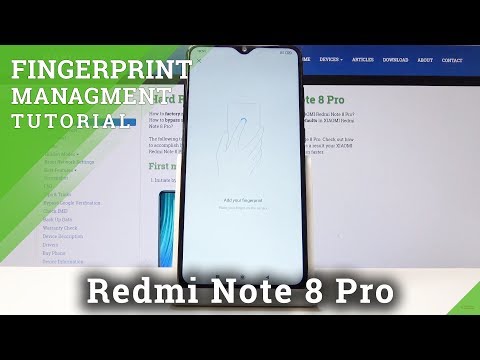 How to Add Fingerprint in XIAOMI Redmi Note 8 Pro - Set Up Lock Screen