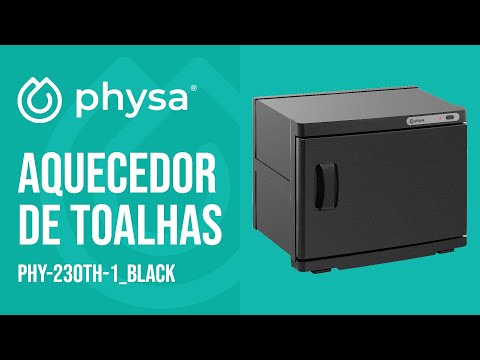 vídeo - Aquecedor de toalhas - com esterilização UV - 70° C - 230 W - 23 l