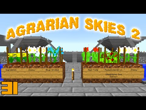 Minecraft Mods Agrarian Skies 2 - GROWING REDSTONE !!! [E31] (Modded Skyblock)