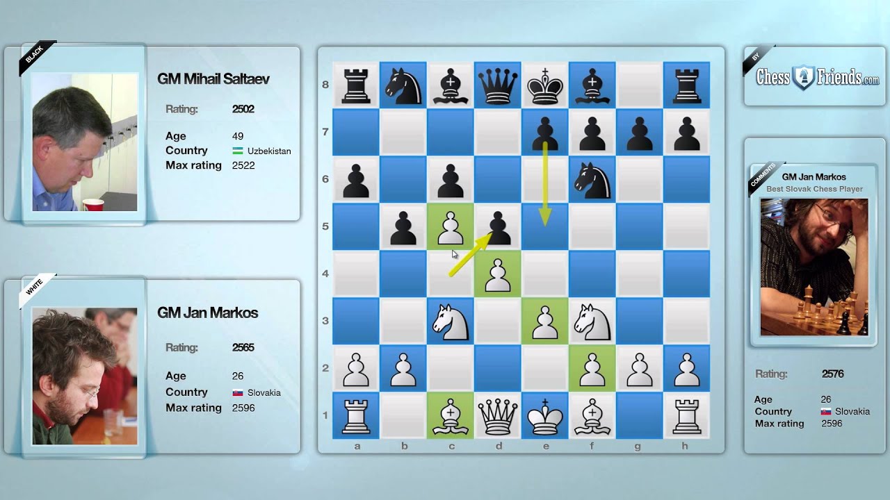 Chess Grandmaster Explains — GM Markos vs. GM Saltaev