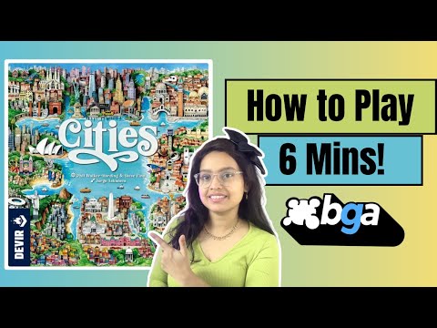 Cities - How to Play on Board Game Arena | 6 Mins