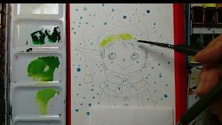 Paint a Cheerful Christmas Elf Easy Watercolor Method!