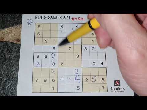 Daily Sudoku practice continues. (#2501) Medium Sudoku puzzle. 03-20-2021