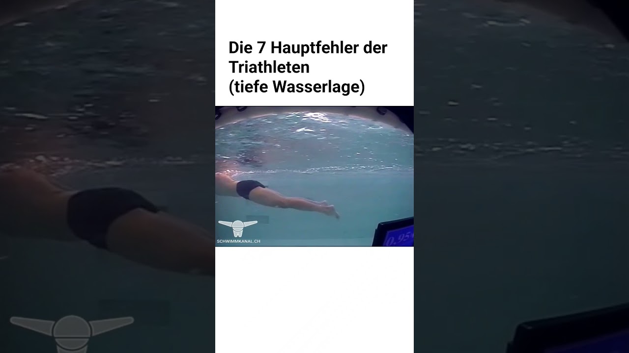 The 7 main mistakes in swimming - 3. poor water position #swimteacher #swimchannelhorgen