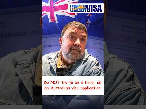 Dont be a hero on an australian visa application from the Philippines #australianpartnervisa