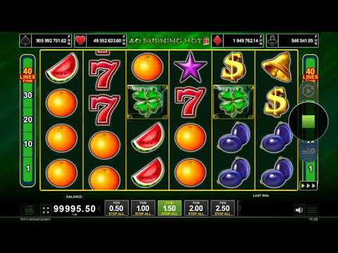 40 Burning Hot 6 Reels – Video Gameplay