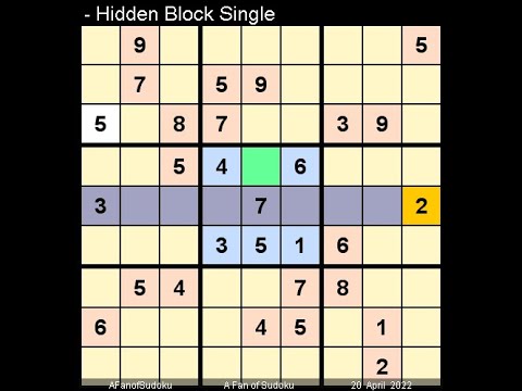 How to Solve Washington Times Sudoku Difficult April 20, 2022