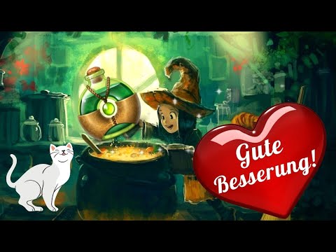 💓Gute Besserung! 🧙🏽‍♀ Kleine Hexe zaubert dich gesund 😄 lustige Genesungswünsche