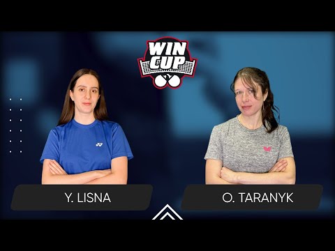 08:00 Yaroslava Lisna - Olena Taranyk 04.03.2025 WINCUP Women Professional. Table 1