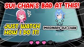 Miko Bullies Her Imaginary Sui-chan While Playing Rhythm Heaven