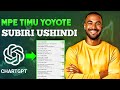 Jinsi Ya Kuchambua Mechi Kwa Kutumia Ai Chartgpt