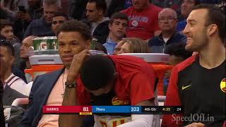 Jeremy Lin: Limited Minutes in Philadelphia - 10/29/18 Hawks at 76ers