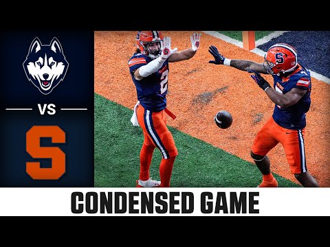 UConn vs. Syracuse Condensed Game | 2024 ACC Football