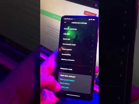 How to reset poco x3