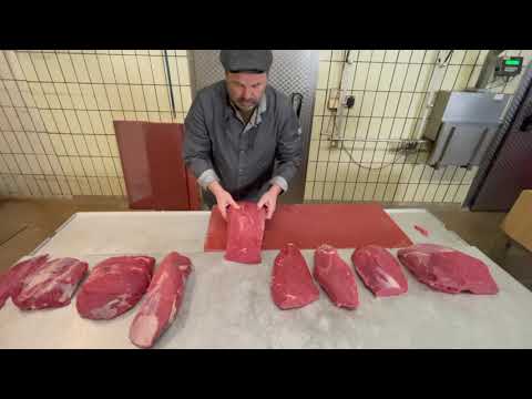 Metzgerei Ade - Zerlegen einer Färsen Keule