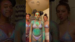 Lol get it? Because I’m black and white😘 #shorts #glitter