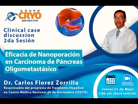 Webinar "Eficacia de nanoporación en carcinoma de páncreas oligometastásico"