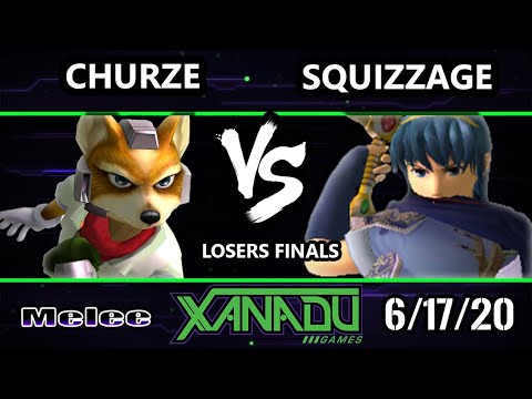 S@X 358 Online Losers Finals - Churze (Fox) Vs. squizzage (Marth) Smash Melee - SSBM