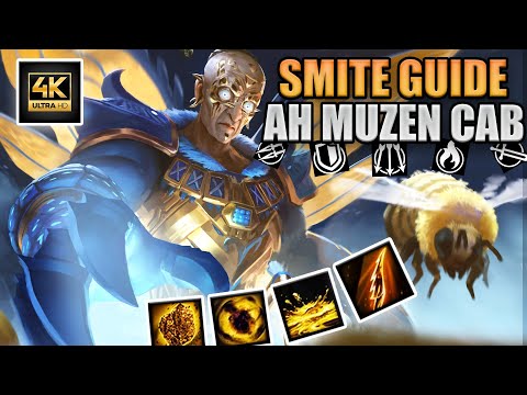 AH MUZEN CAB SMITE GUIDE! Abilities, Roles and Builds