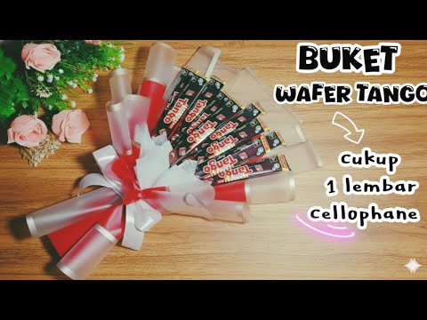 Buket wafer Tango 500 an || buket 1 lembar cellophane
