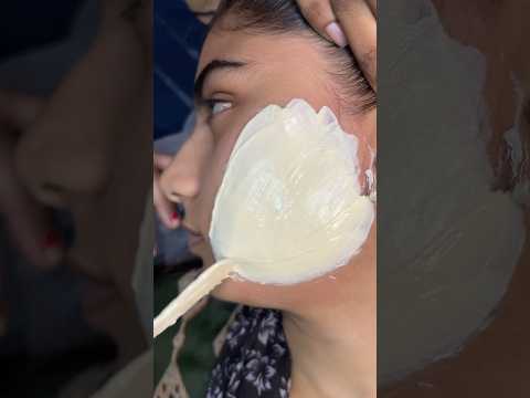 Face waxing by O3+ peel off wax / #skincare #brazillianwax #hairremoval #waxing #beauty #satisfying